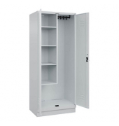 Putzmittelschrank Classic PLUS 080120-02 S10009 lichtgrau 80,0 x 50,0 x 195,0 cm, aufgebaut